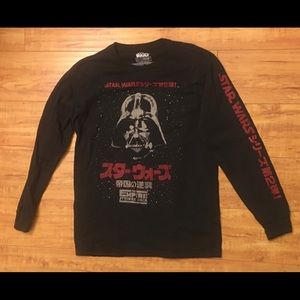 Star Wars ! Long sleeves black T japanese Size M